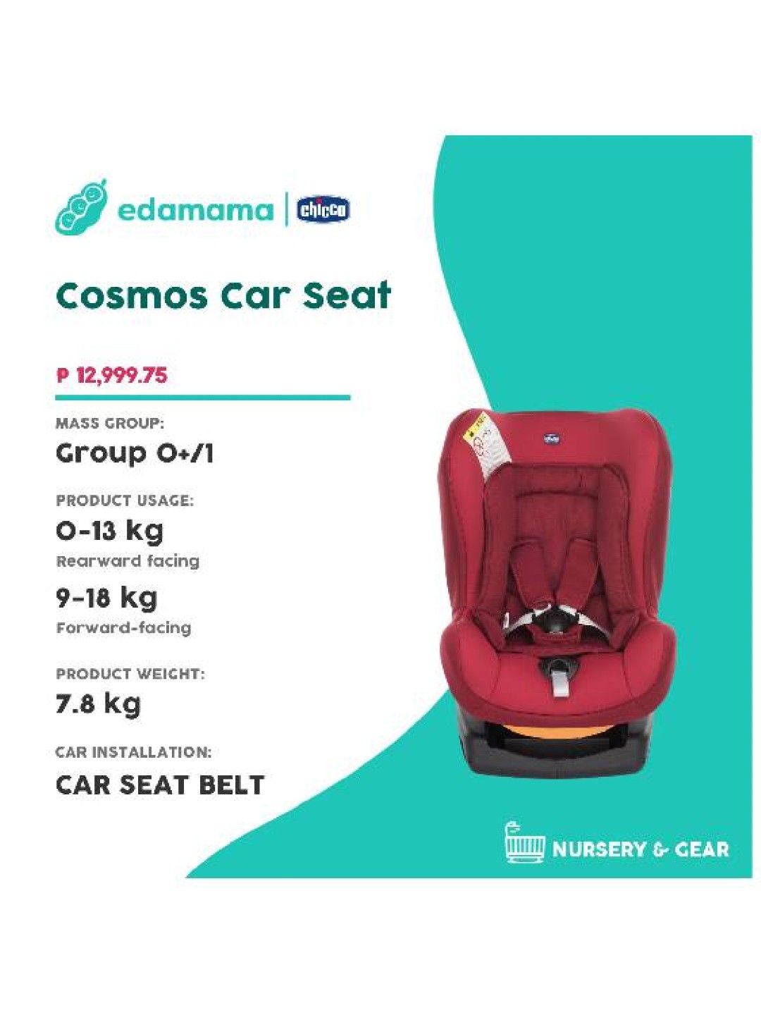 Chicco car seat cosmos best sale